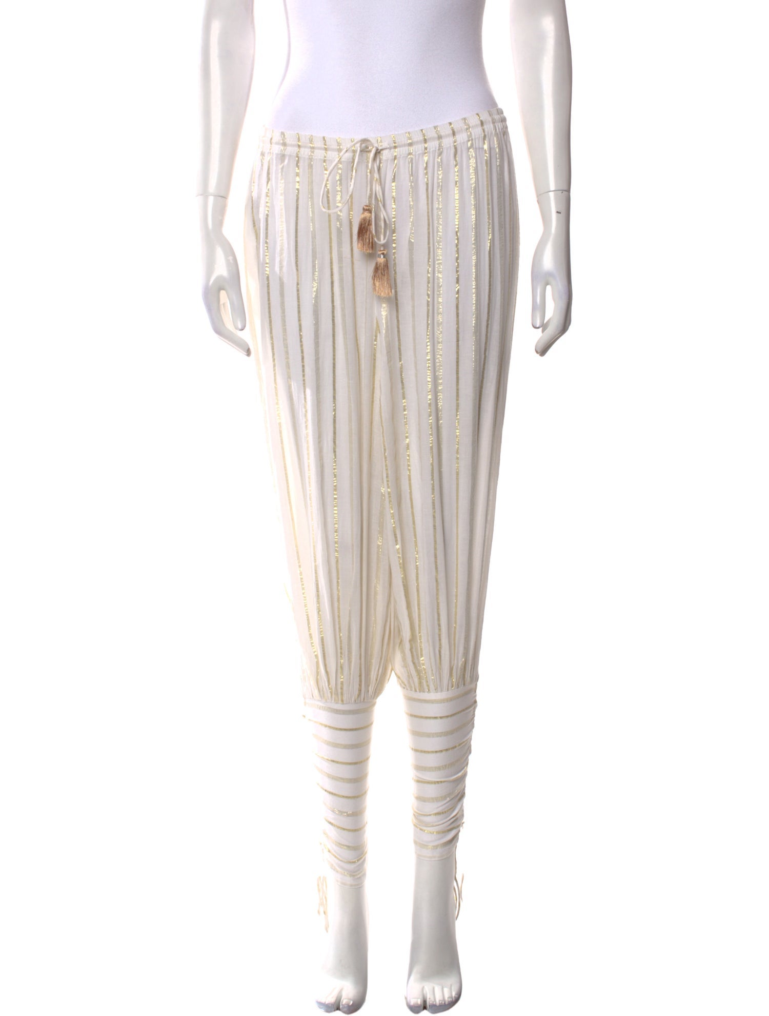 Miguelina Striped Skinny Leg Pants