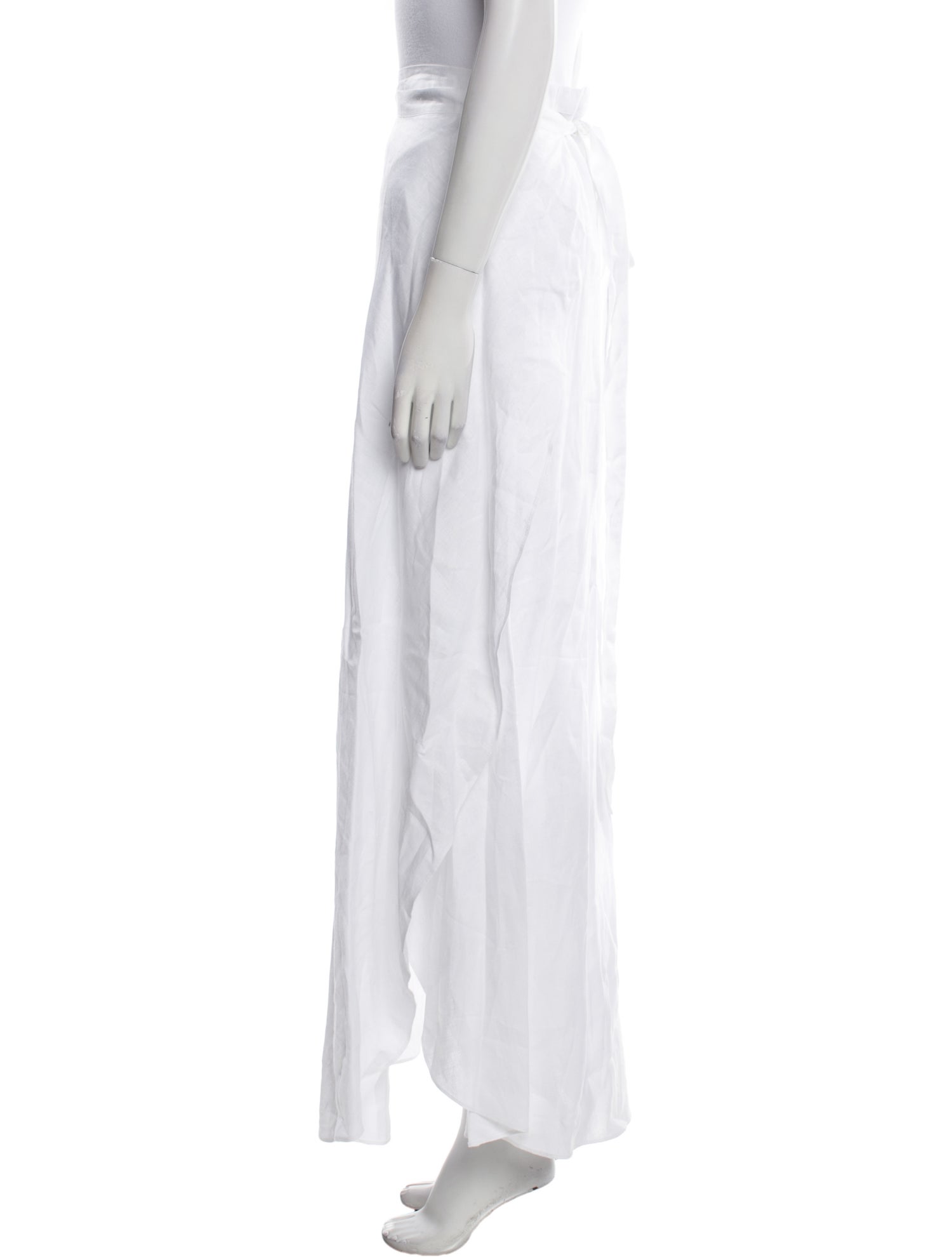 Miguelina Linen Long Skirt