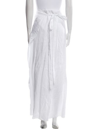 Miguelina Linen Long Skirt