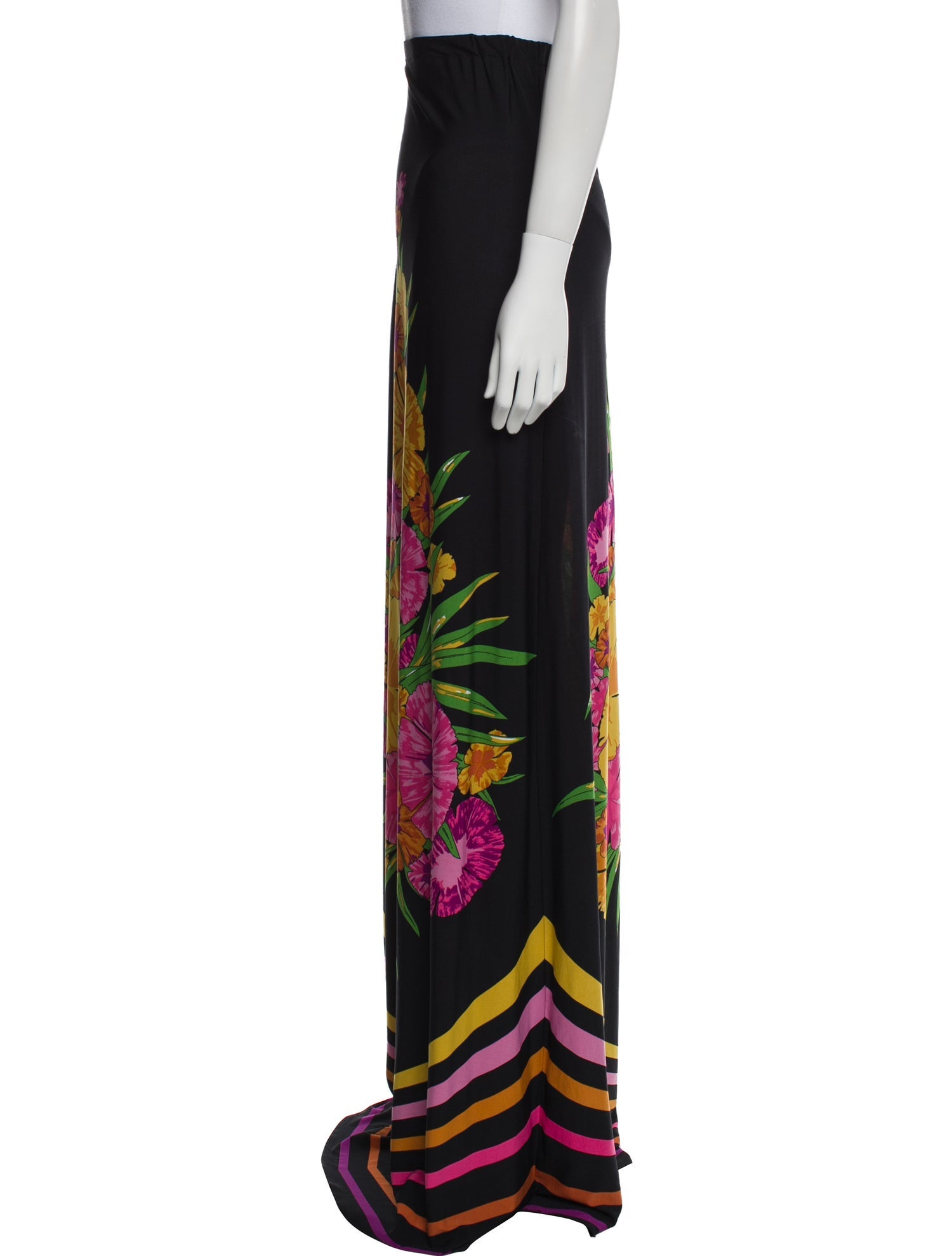 Miguelina Floral Print Long Skirt
