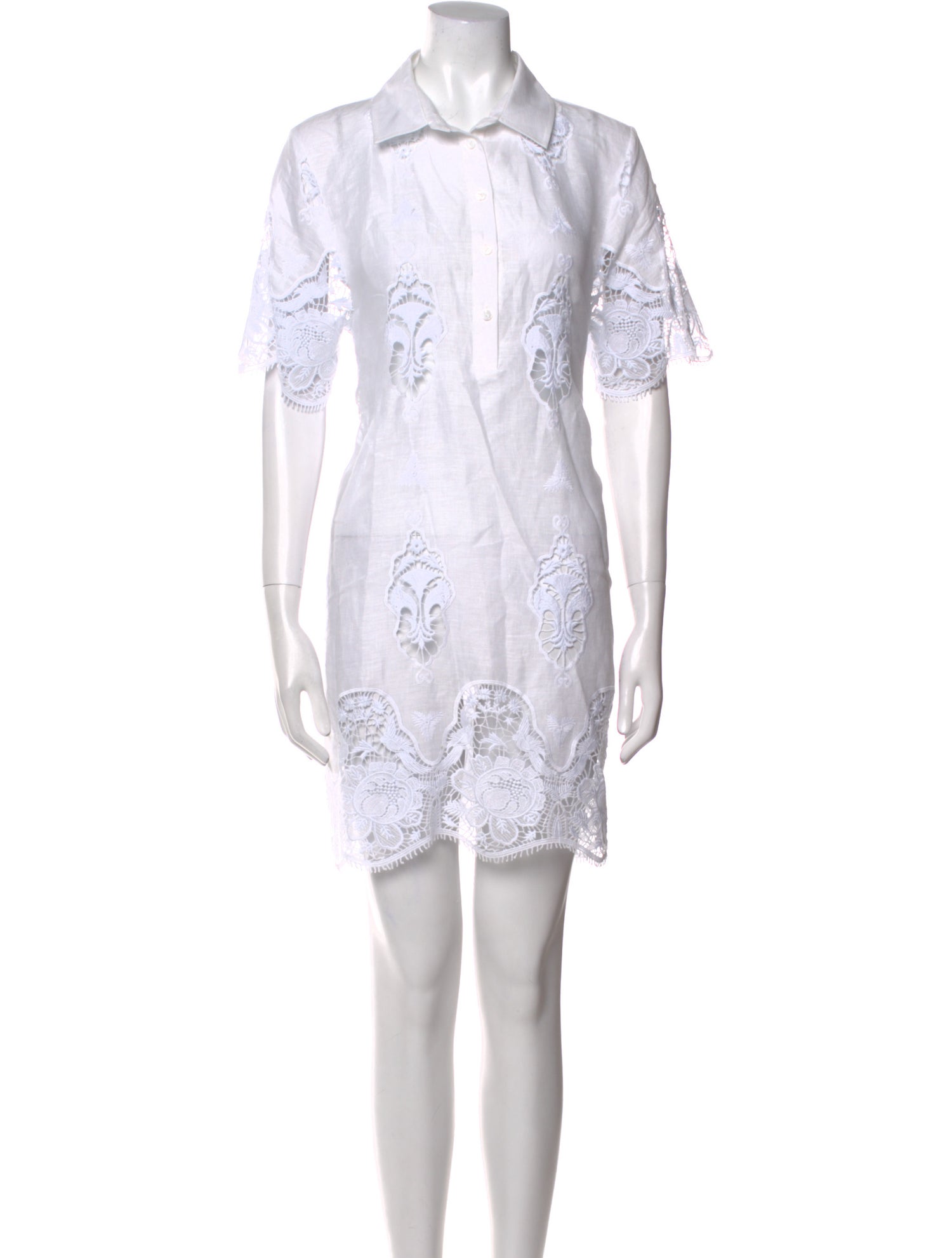 Miguelina Linen Mini Dress w/ Tags