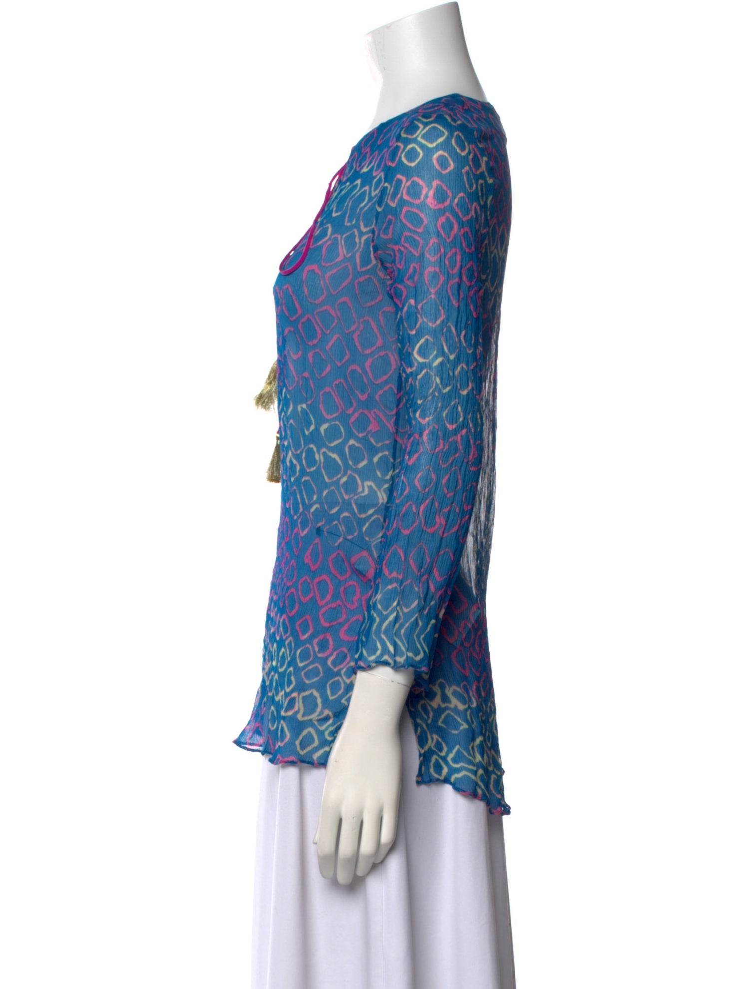 Miguelina Silk Printed Blouse