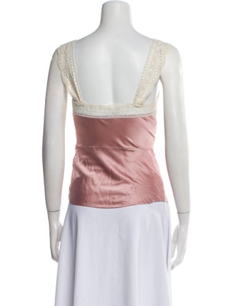 Miguelina Silk Printed Crop Top