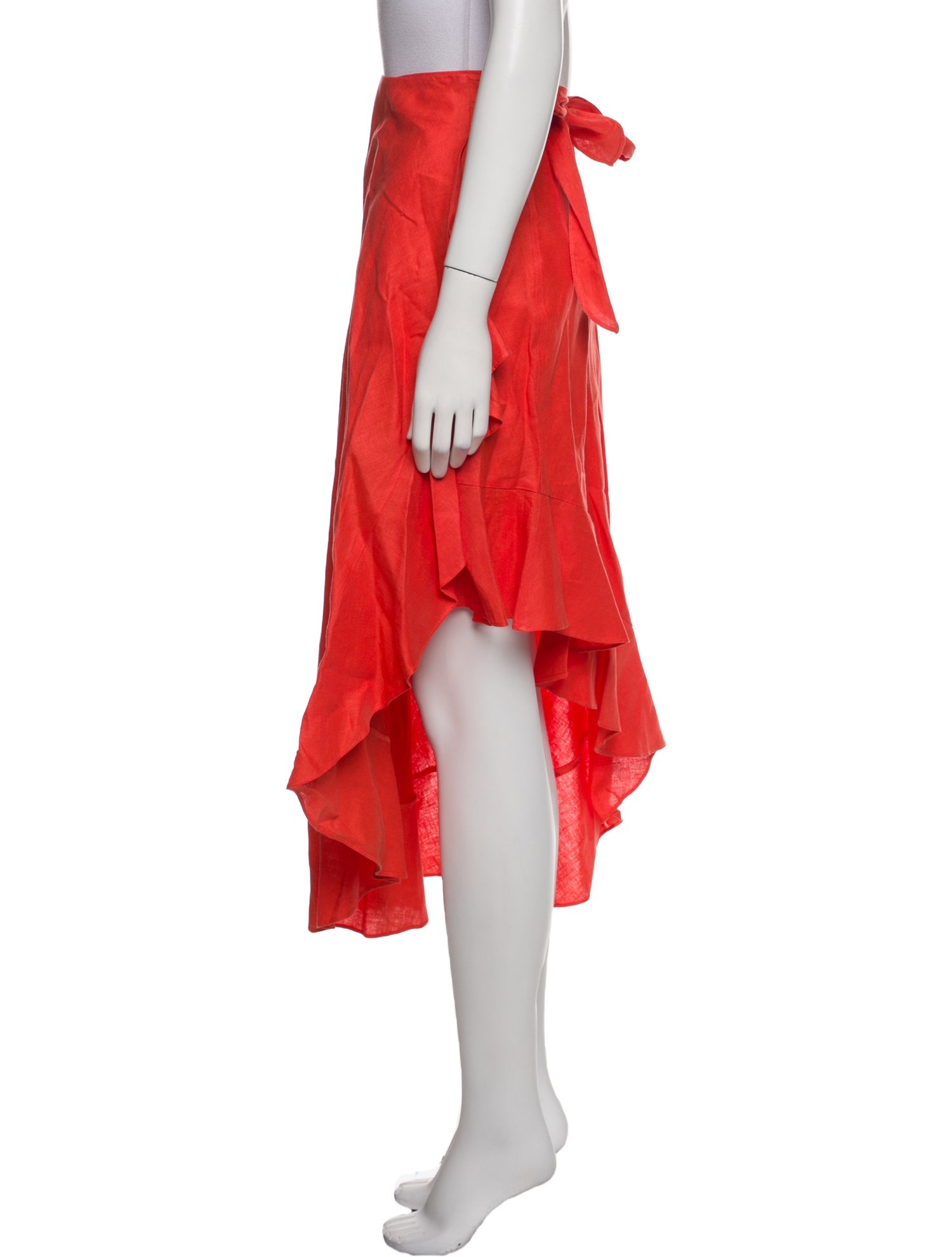 Miguelina Linen Midi Length Skirt