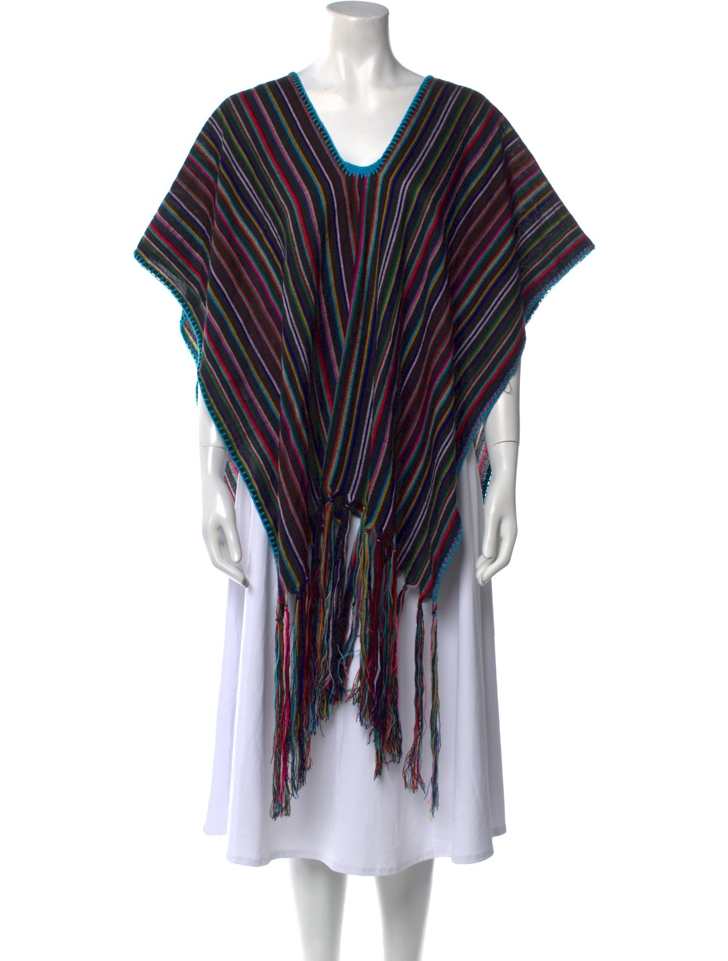 Miguelina Striped V-Neck Sweater