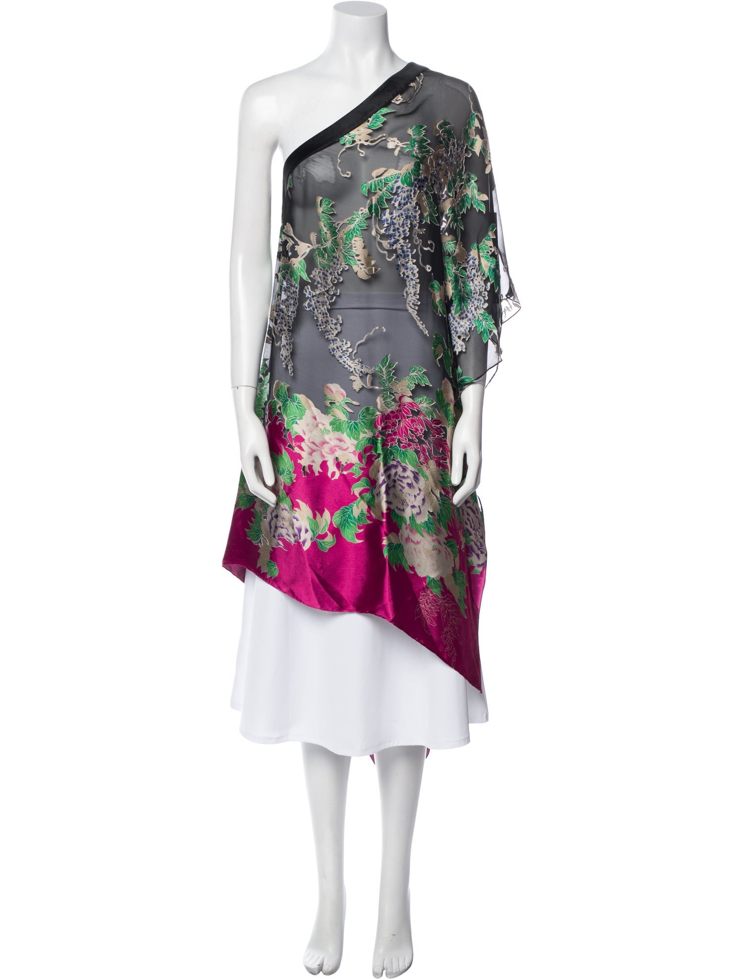 Miguelina Silk Floral Print Tunic