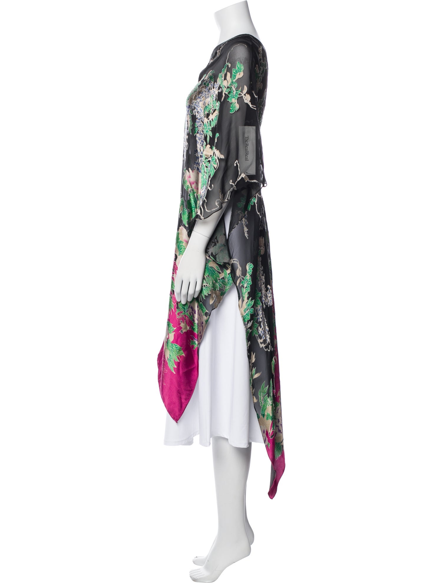Miguelina Silk Floral Print Tunic