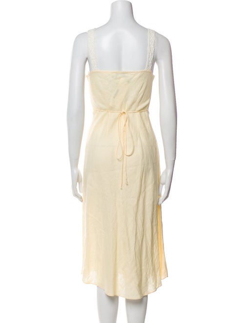 Miguelina Linen Midi Length Dress