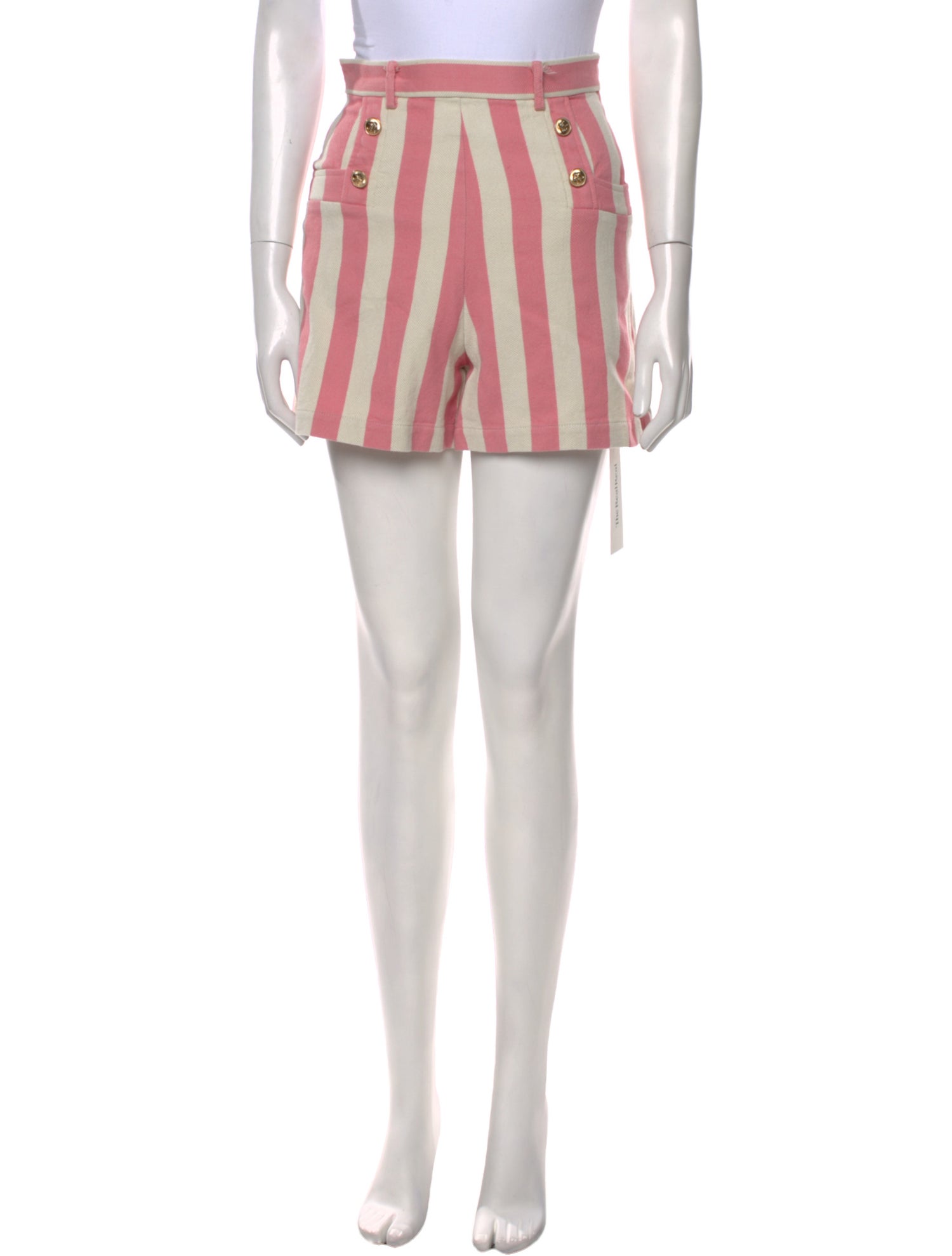 Miguelina Striped Mini Shorts