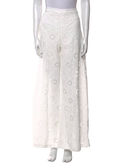Miguelina Lace Pattern Wide Leg Pants