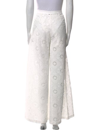 Miguelina Lace Pattern Wide Leg Pants