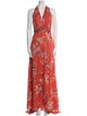 Miguelina Silk Long Dress