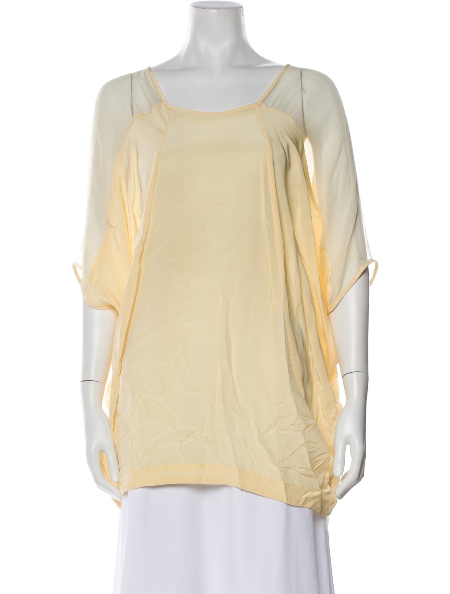 Miguelina Silk Square Neckline Tunic