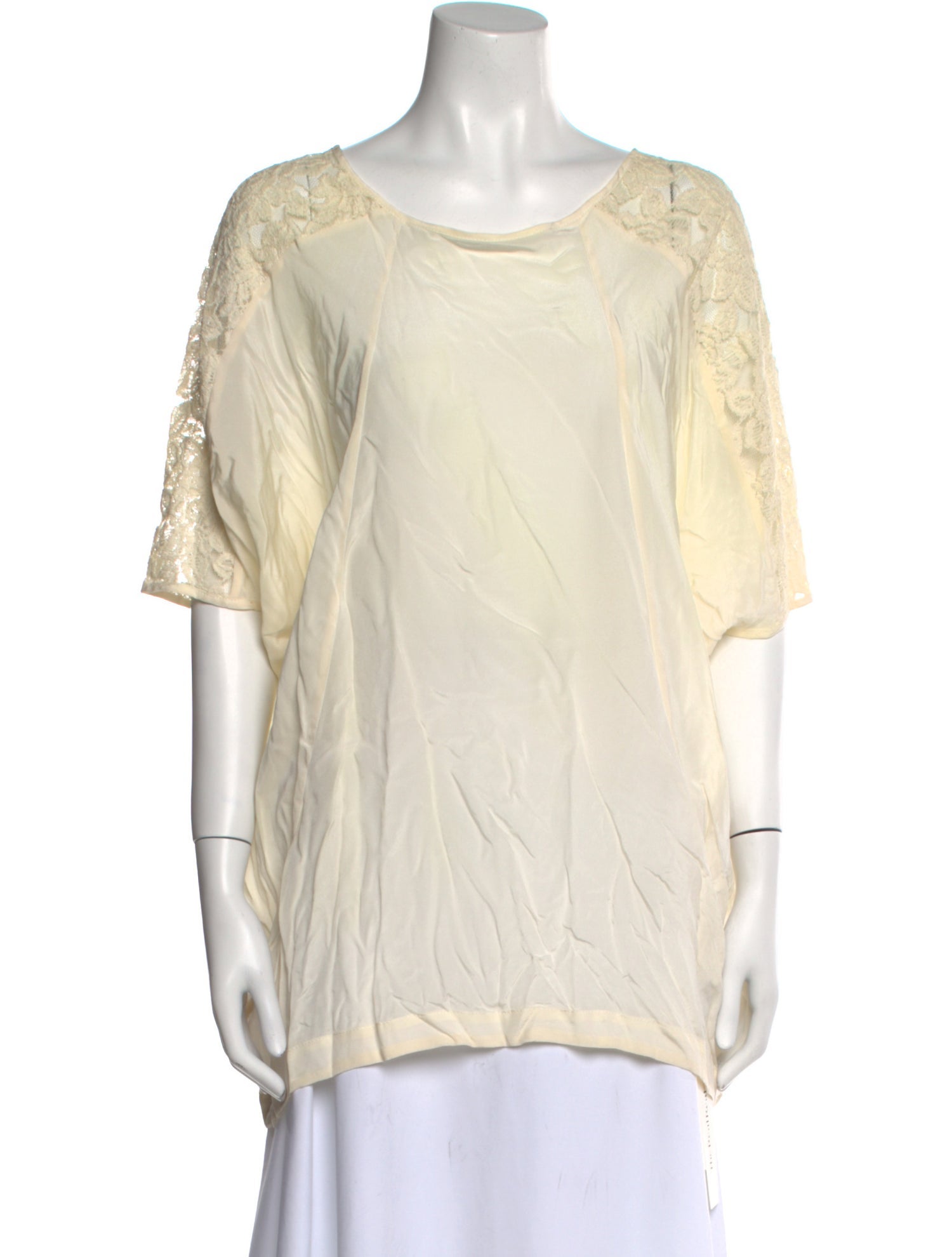 Miguelina Silk Scoop Neck Tunic