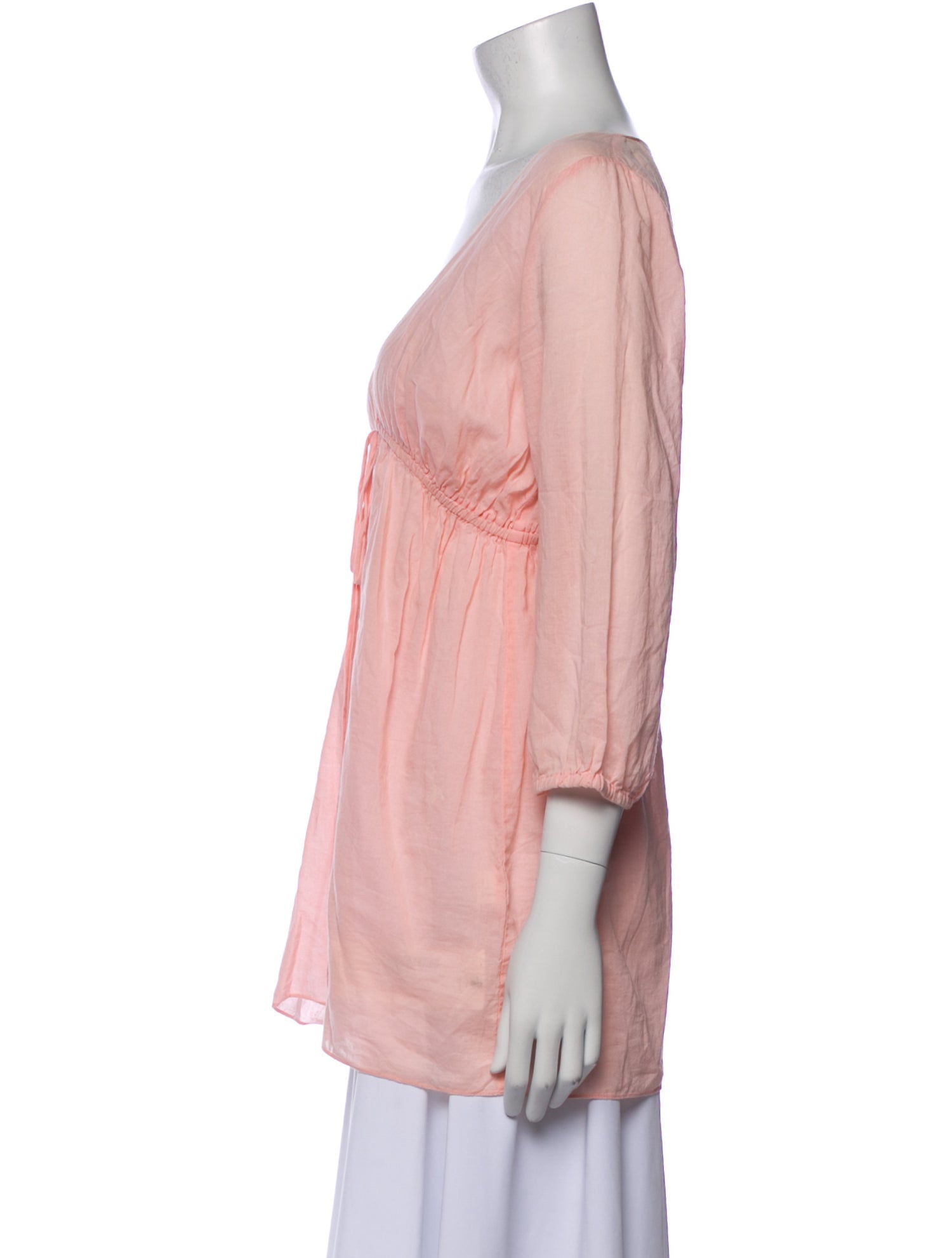 Miguelina V-Neck Three-Quarter Sleeve Tunic