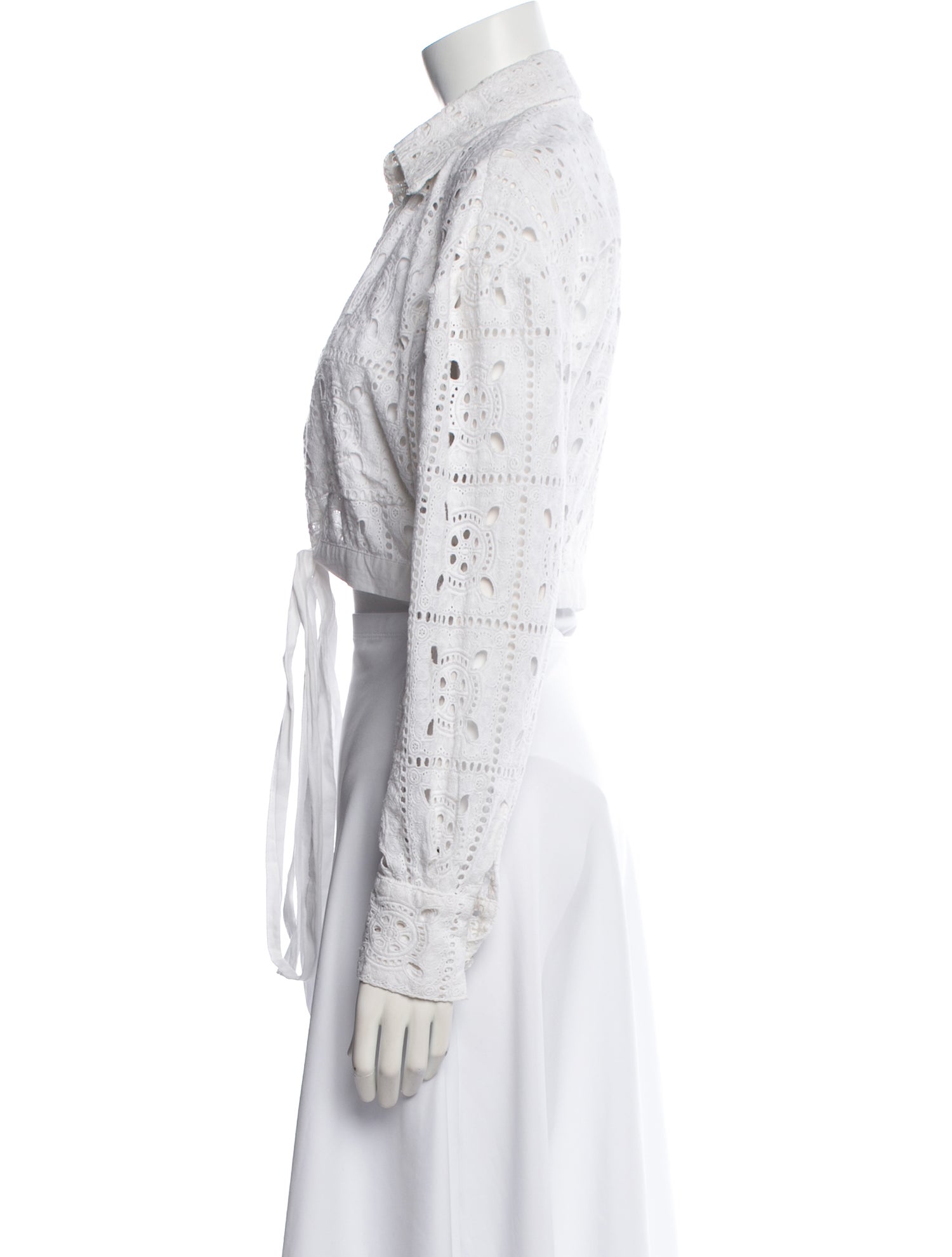 Miguelina Long Sleeve Crop Top