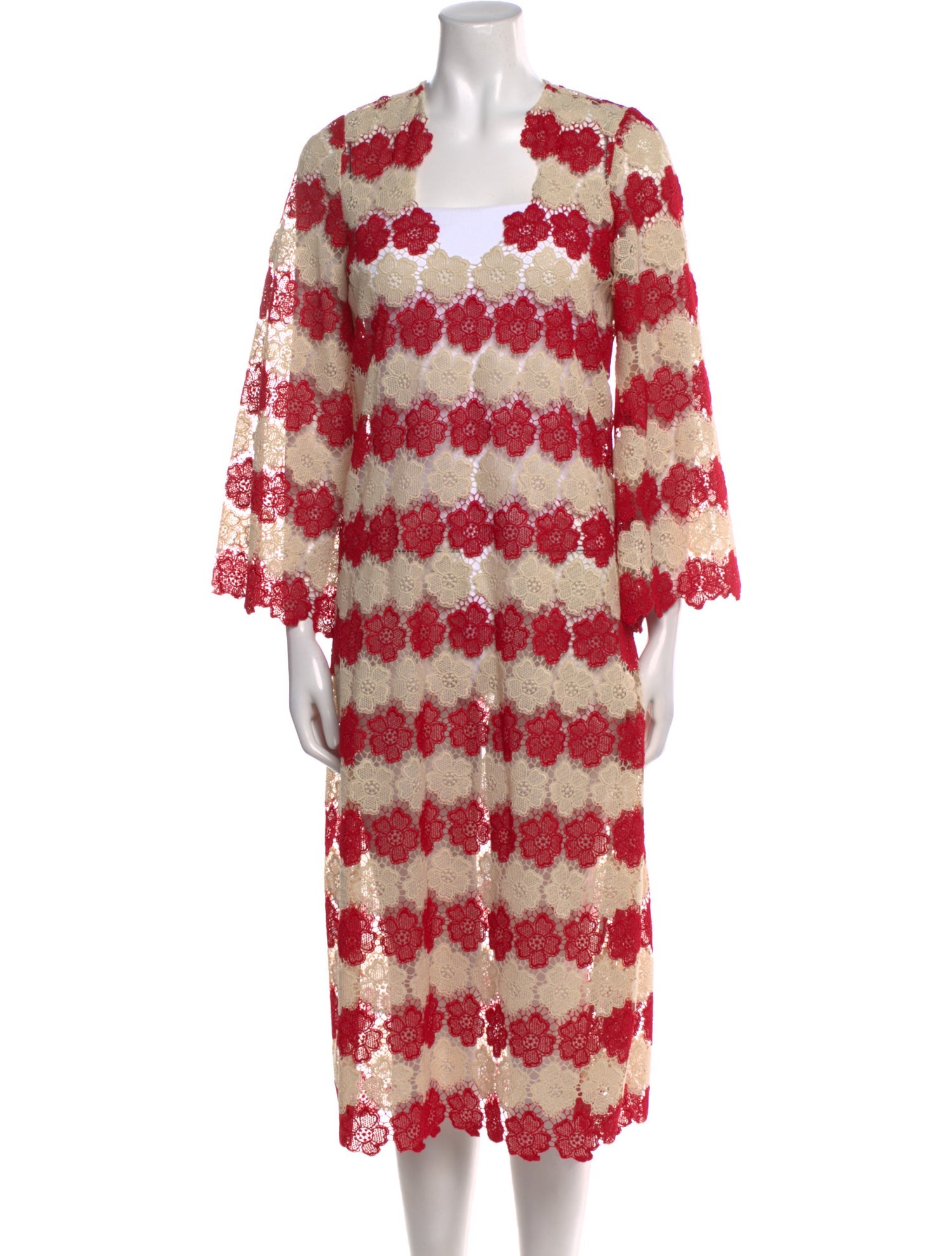 Miguelina Printed Midi Length Dress