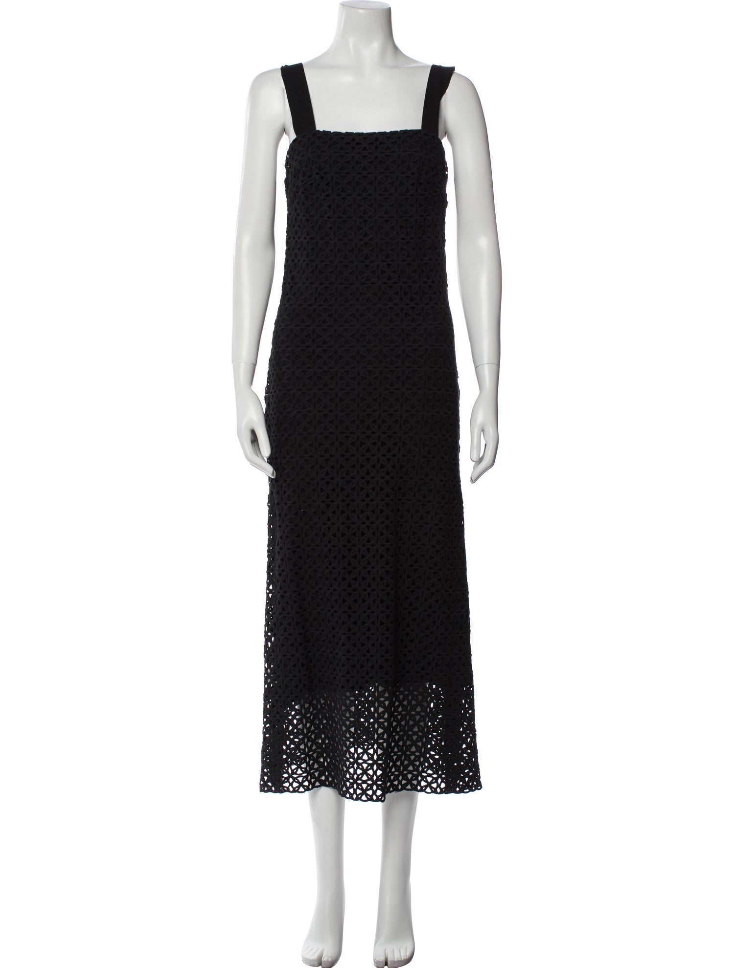 Miguelina Square Neckline Long Dress