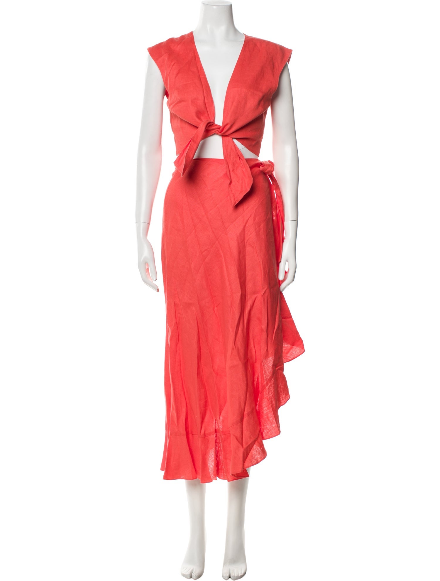 Miguelina Linen Skirt Set