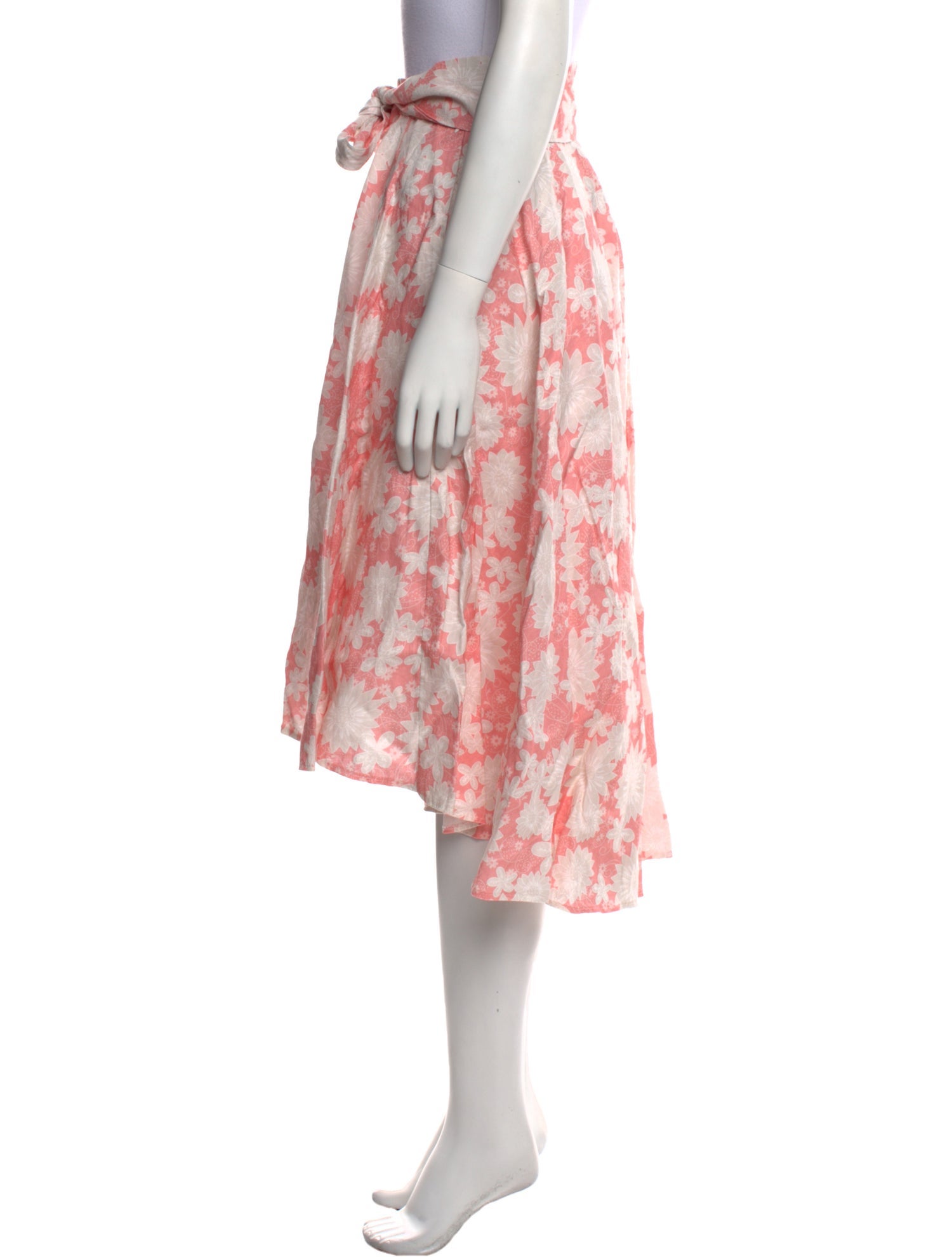 Miguelina Linen Midi Length Skirt