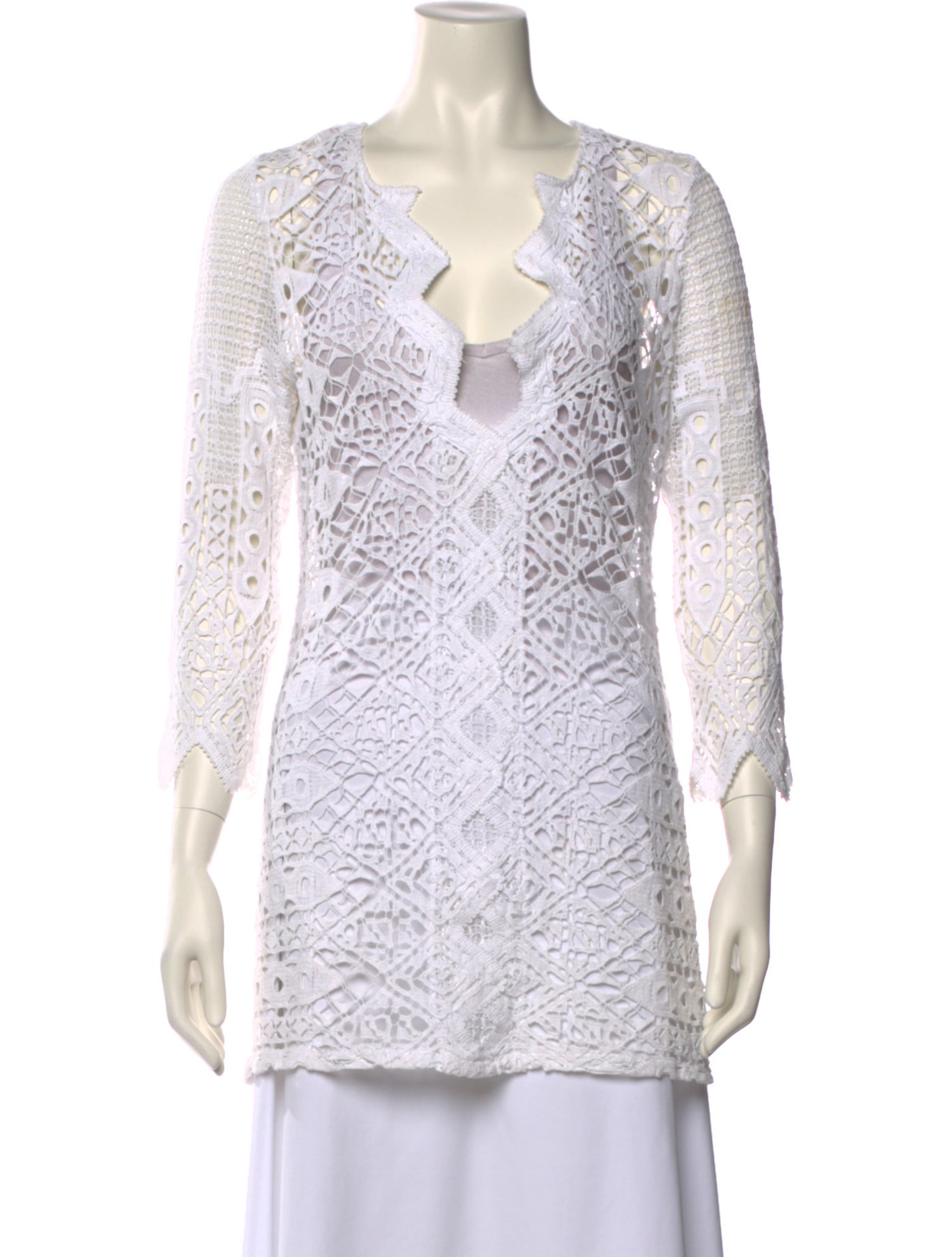 Miguelina Printed V-Neck Tunic