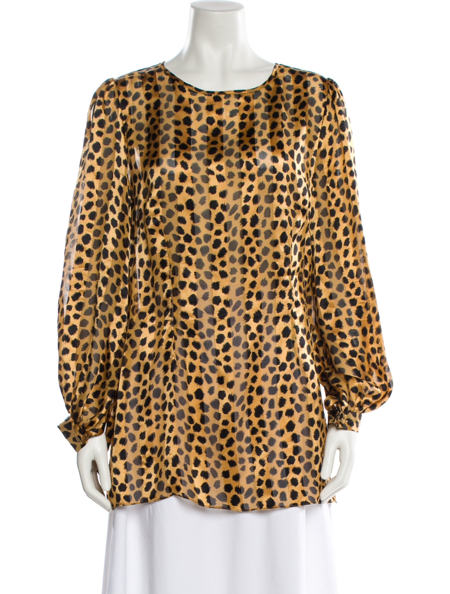 Miguelina Silk Animal Print Tunic