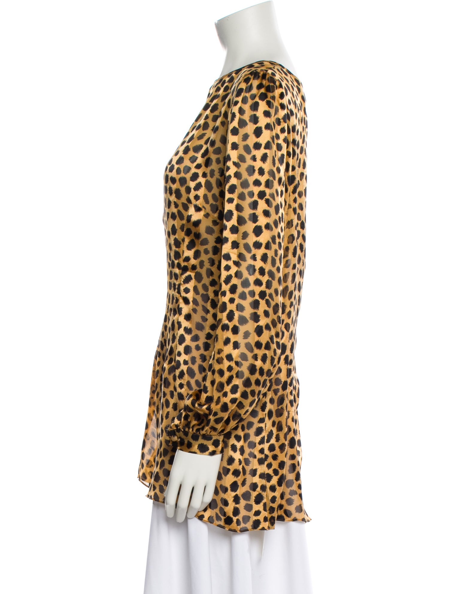Miguelina Silk Animal Print Tunic