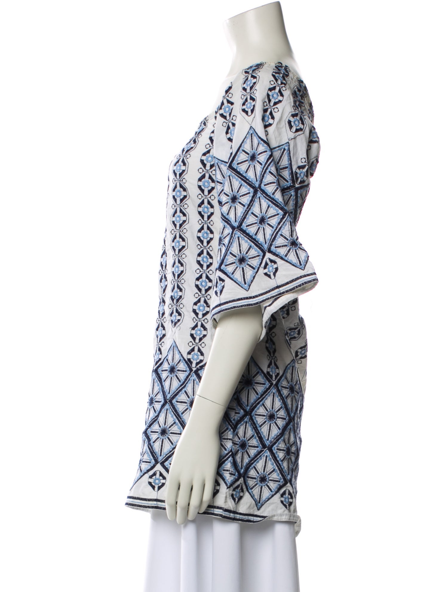 Miguelina Printed Square Neckline Tunic