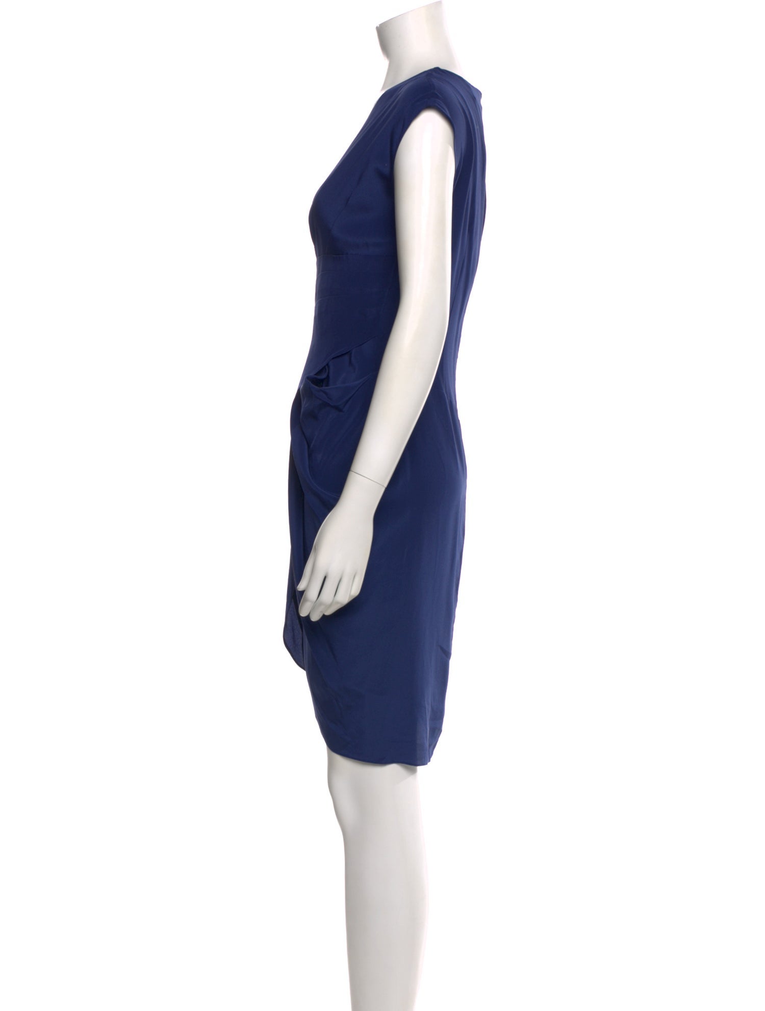 Miguelina Silk Knee-Length Dress w/ Tags