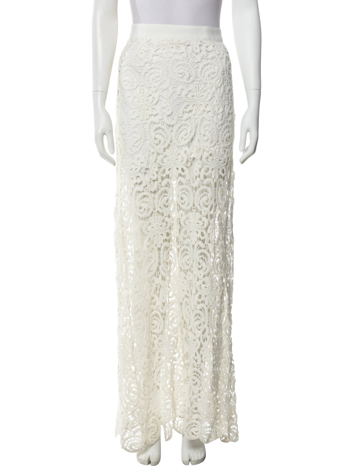 Miguelina Lace Pattern Long Skirt