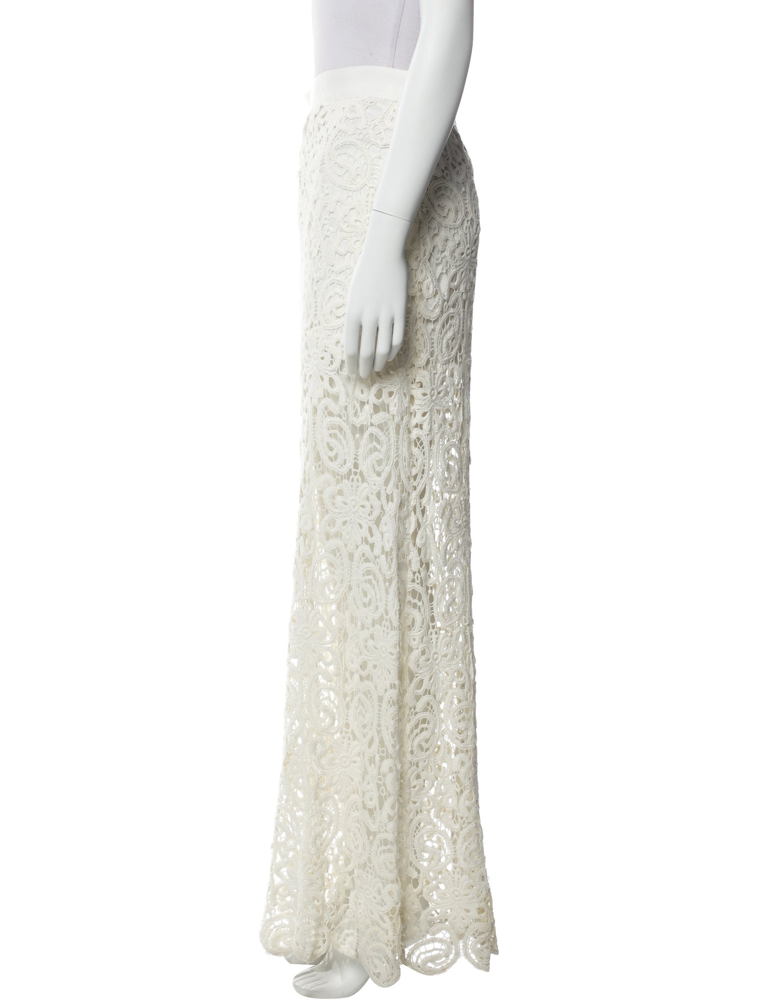 Miguelina Lace Pattern Long Skirt