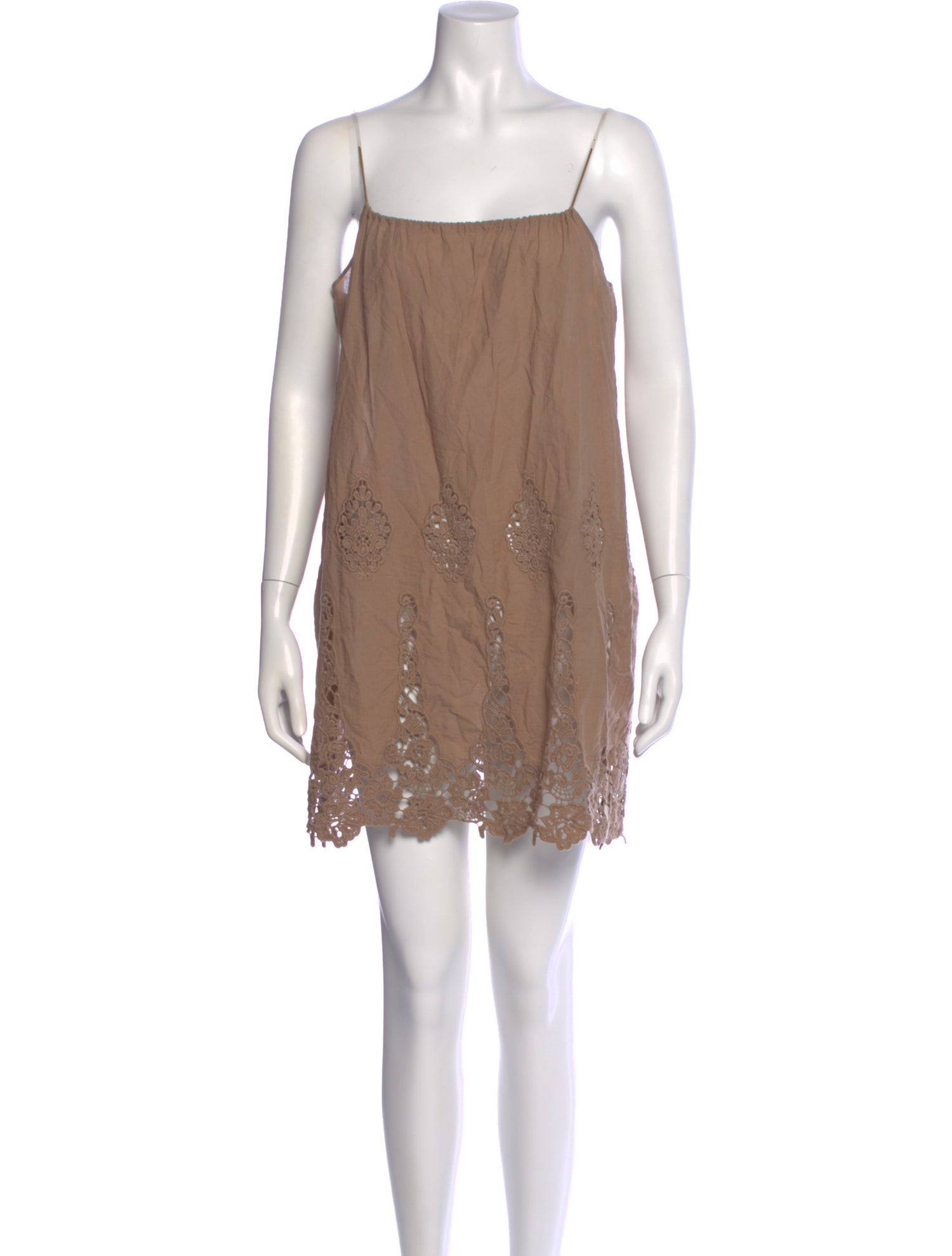 Miguelina Square Neckline Mini Dress