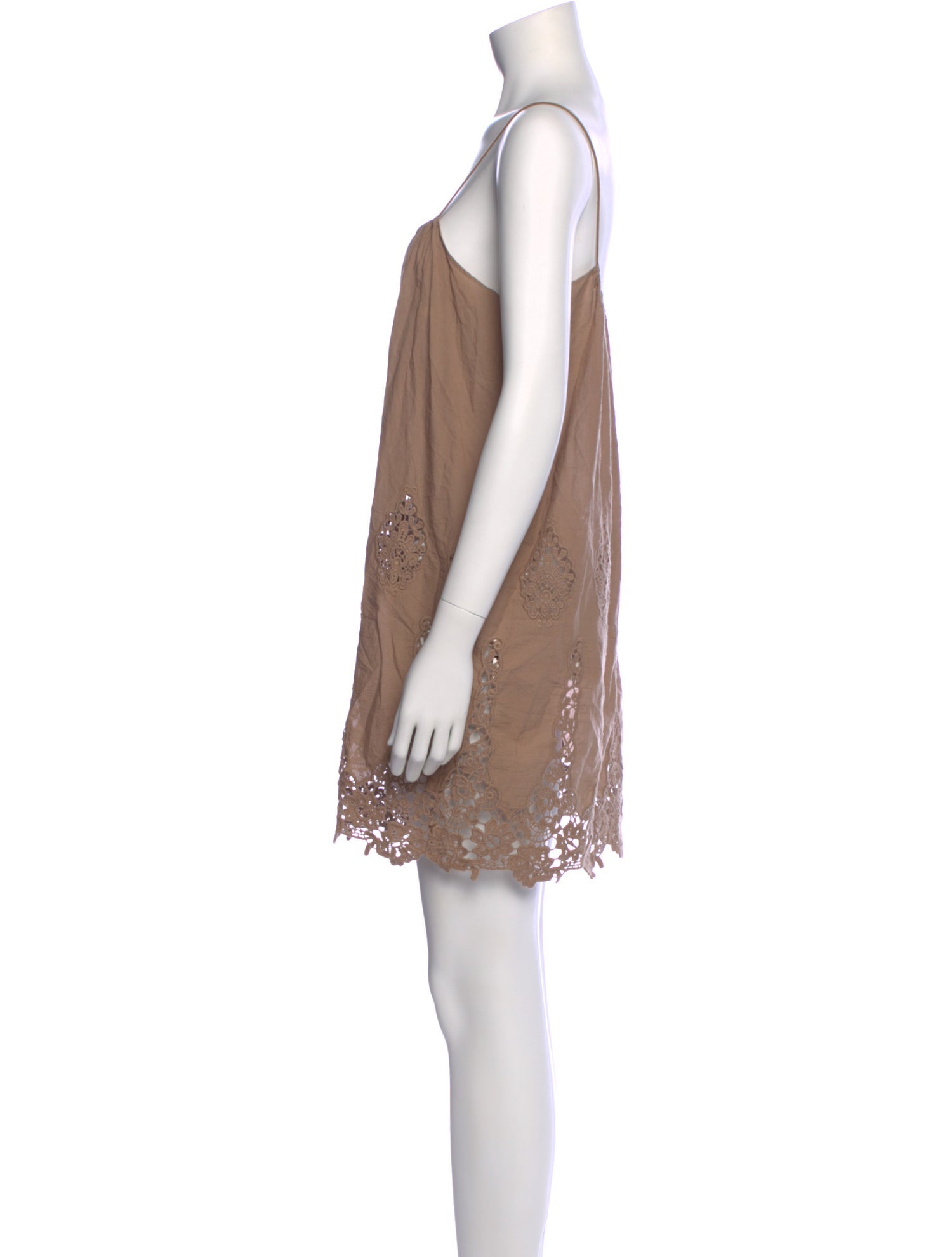 Miguelina Square Neckline Mini Dress