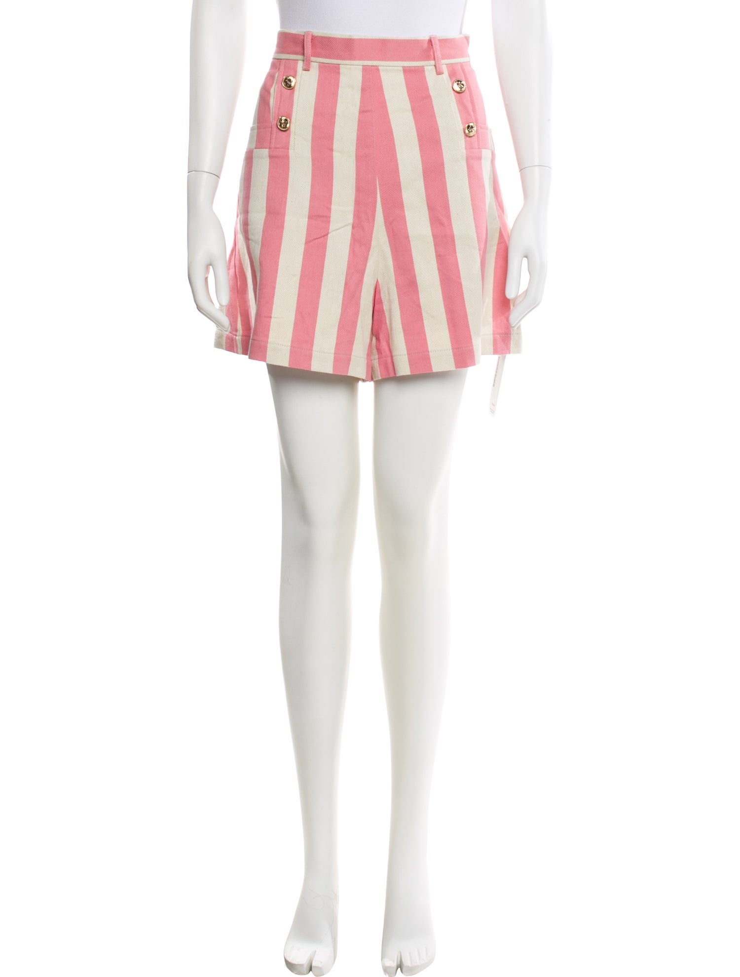 Miguelina Striped Mini Shorts