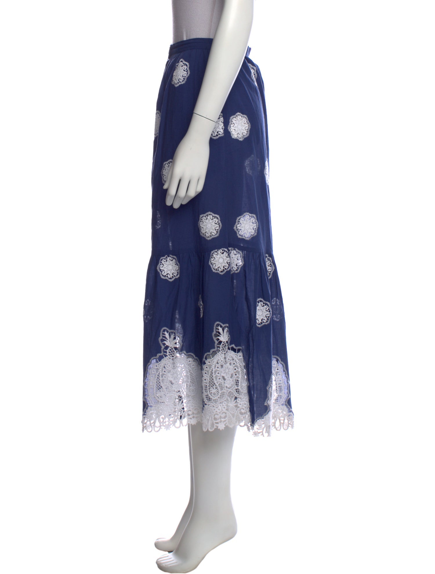 Miguelina Printed Midi Length Skirt