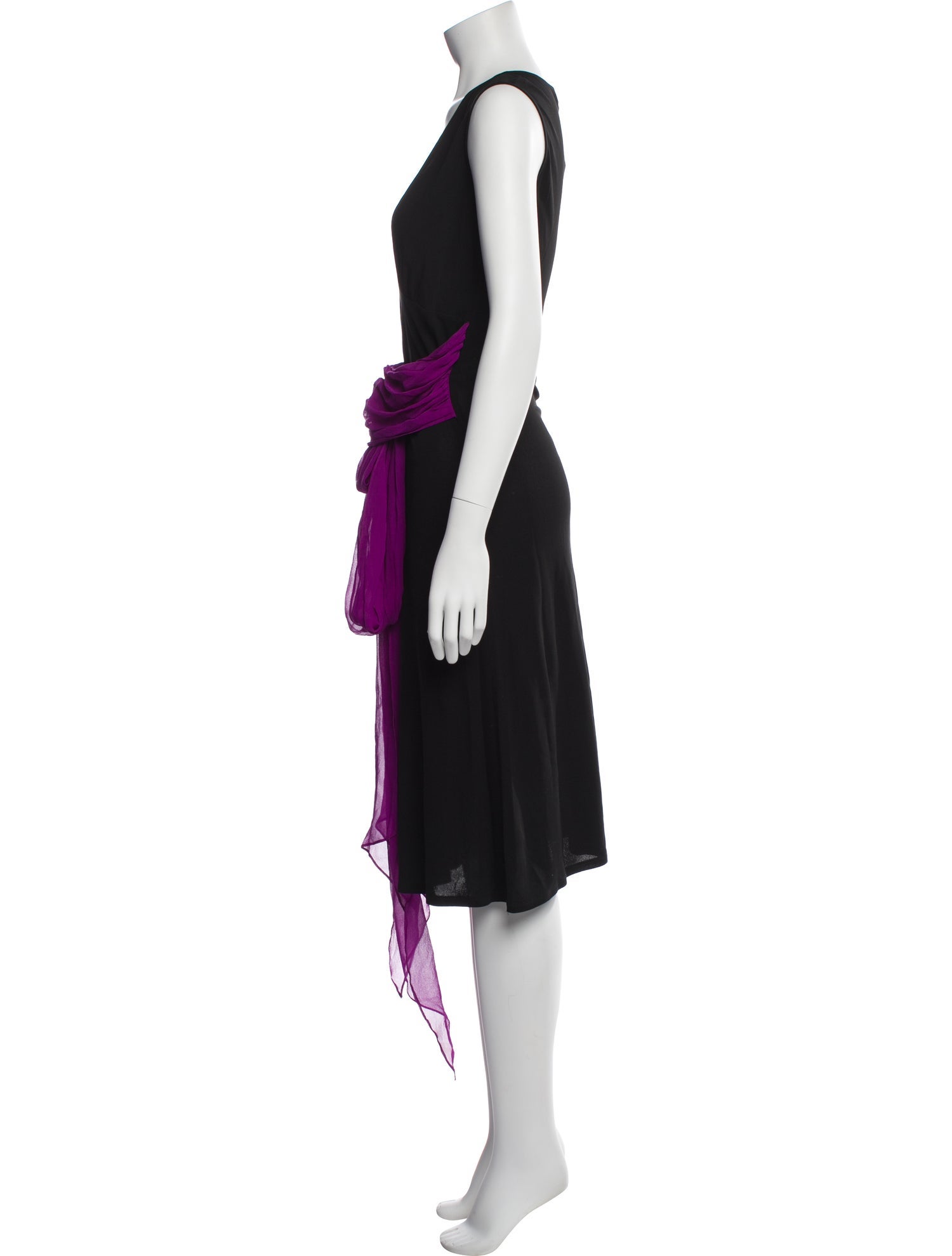 Miguelina V-Neck Midi Length Dress