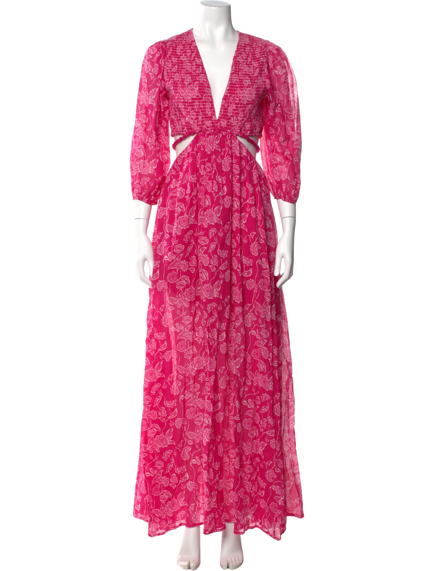 Miguelina Printed Long Dress