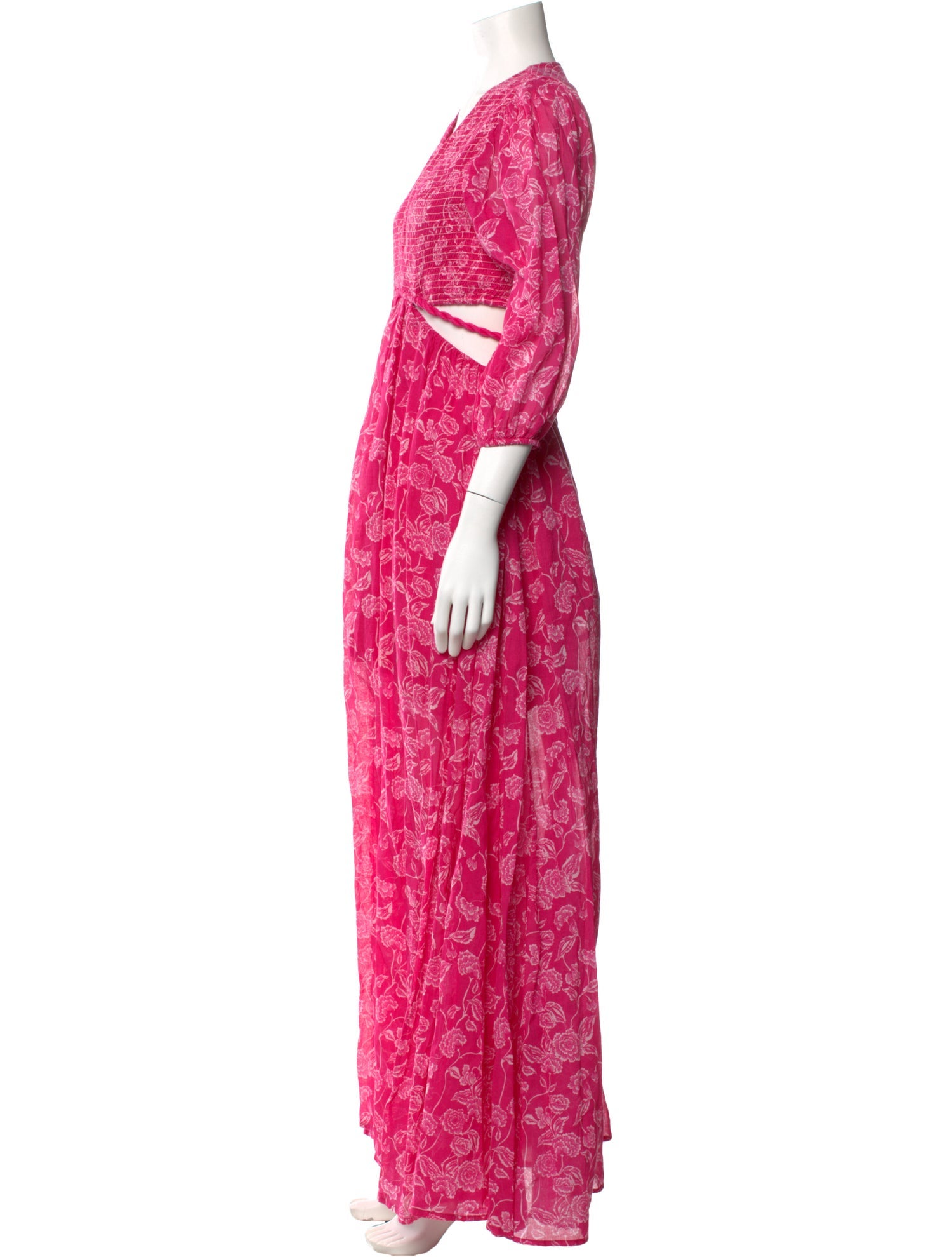 Miguelina Printed Long Dress