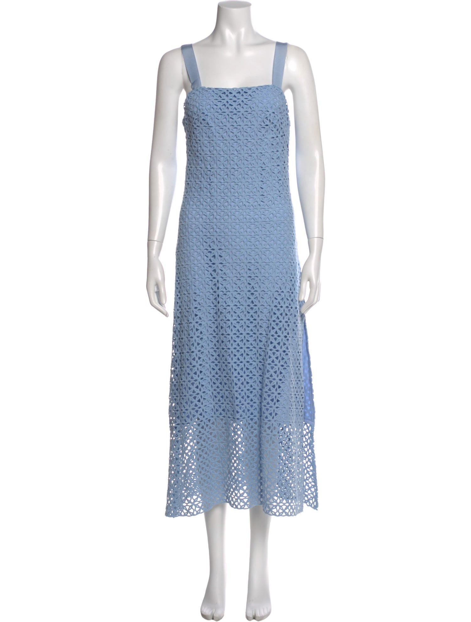 Miguelina Square Neckline Long Dress