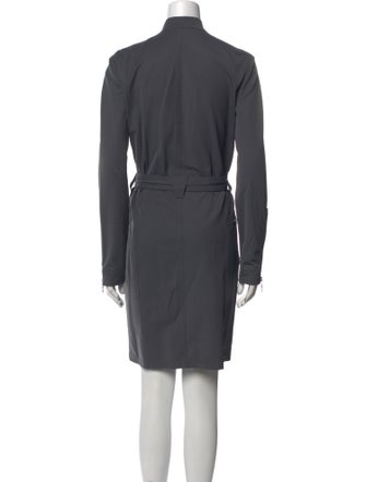 Mugler Trade Mark Mock Neck Mini Dress