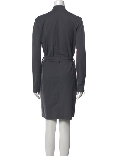 Mugler Trade Mark Mock Neck Mini Dress