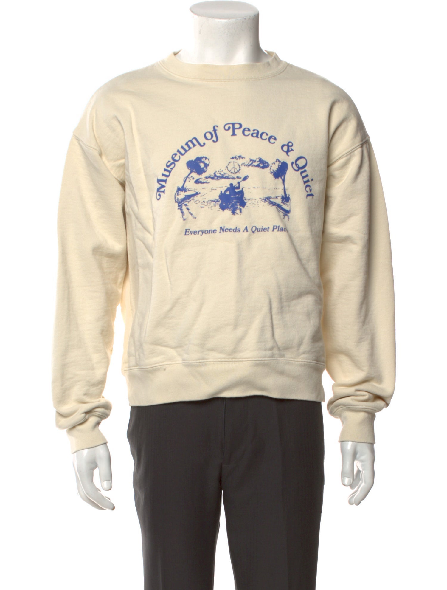 Museum Of Peace & Quiet Graphic Print Crew Neck Sweatshirt