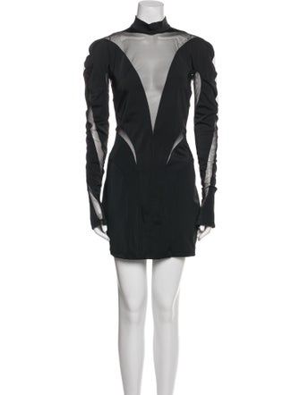 Mugler x H&M Mock Neck Mini Dress