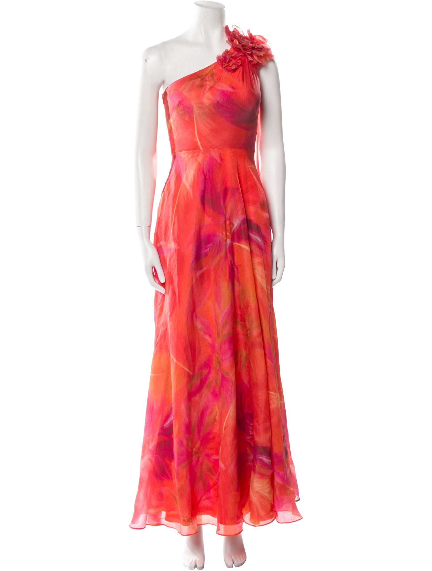 Muse by Marchesa Tie-Dye Print Long Dress