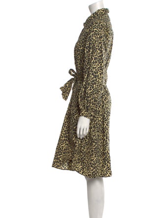 Munthe Animal Print Knee-Length Dress