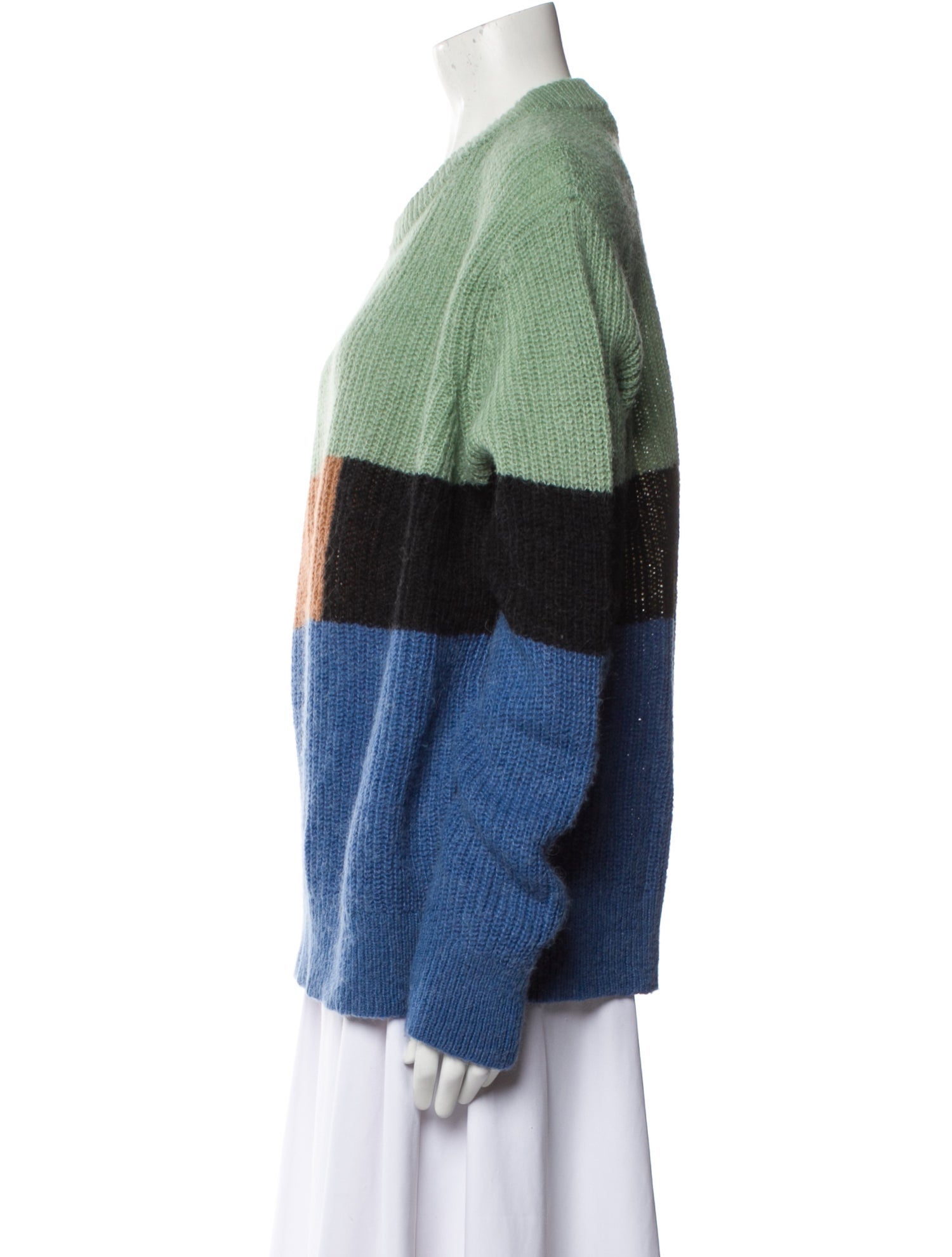 Munthe Wool Colorblock Pattern Sweater