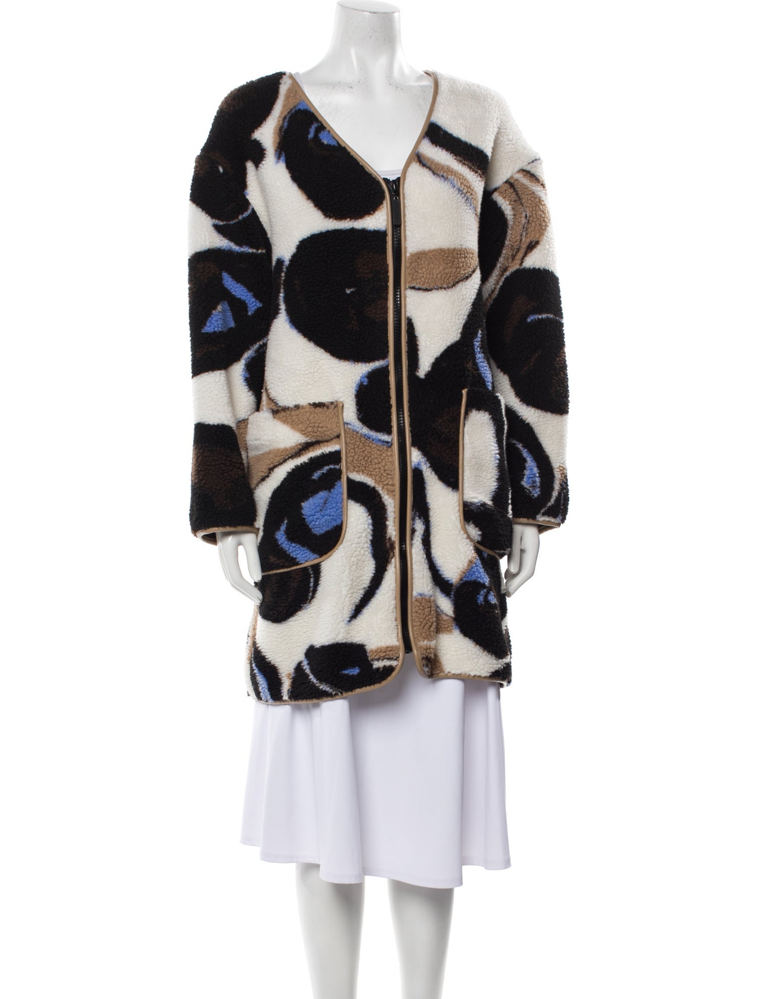 Munthe Printed Faux Fur Jacket