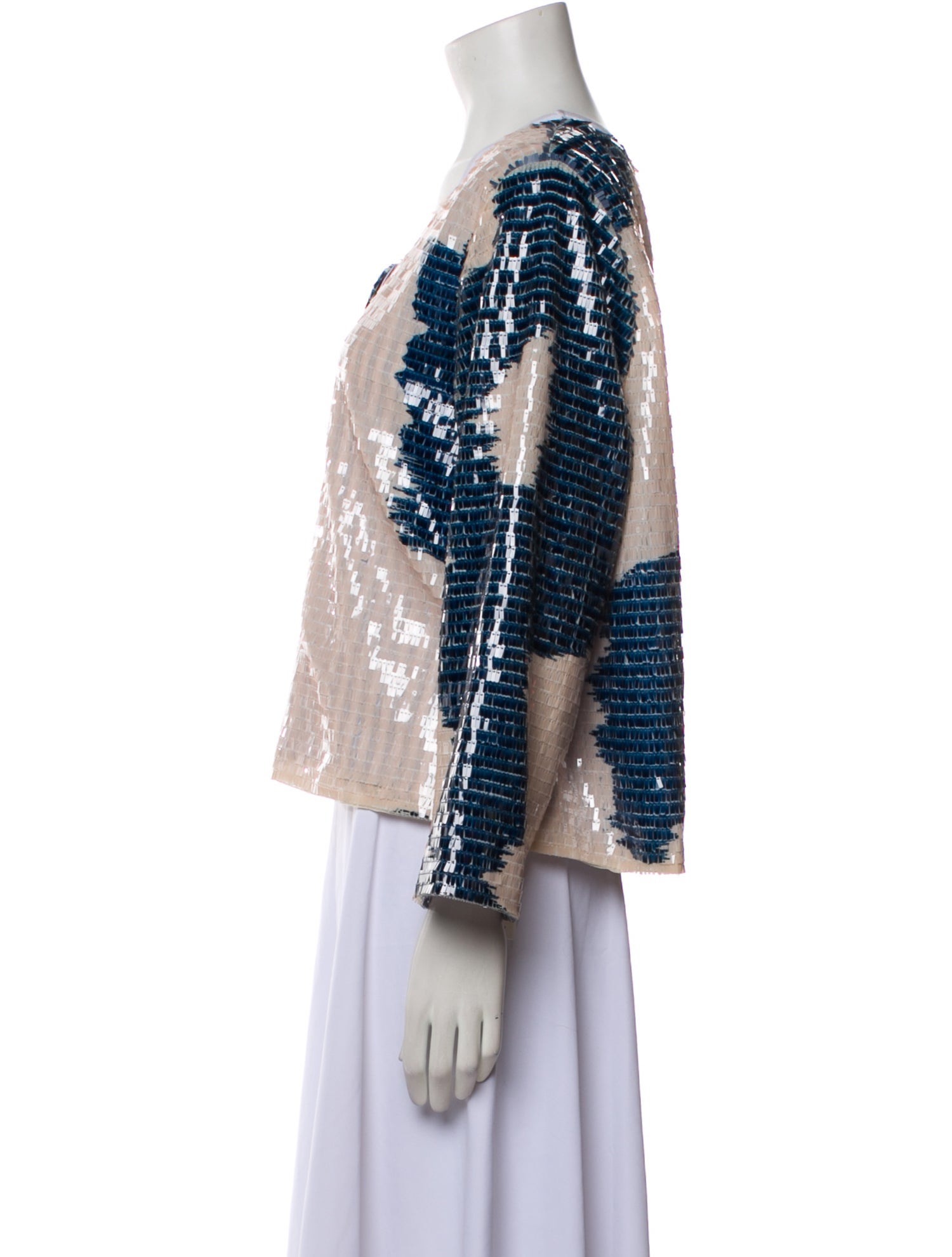 Munthe Colorblock Pattern Evening Jacket