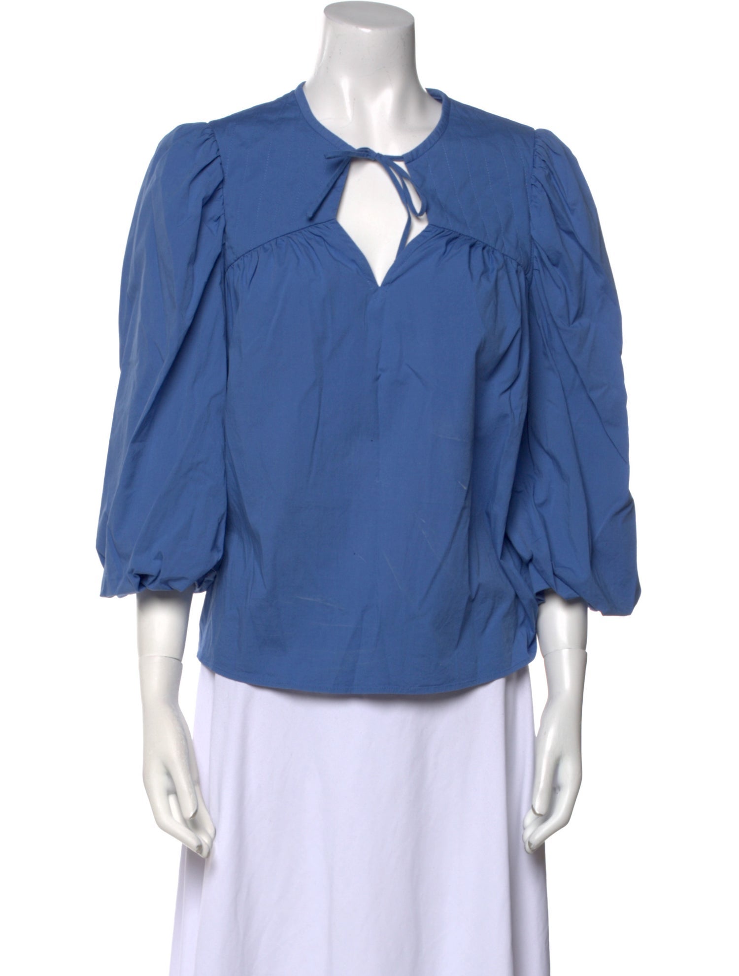 Munthe Tie Neck Three-Quarter Sleeve Blouse