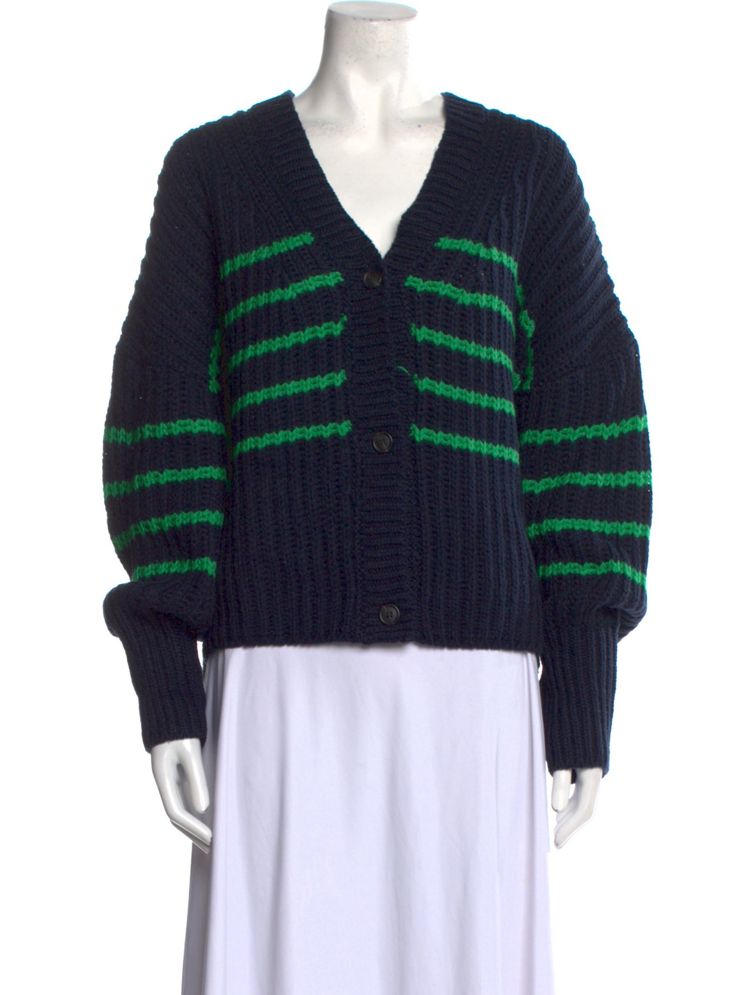 Munthe Striped V-Neck Sweater